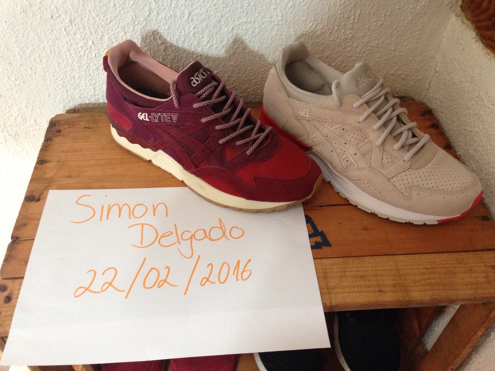 asics gel lyte v granate asics gel lyte v granate