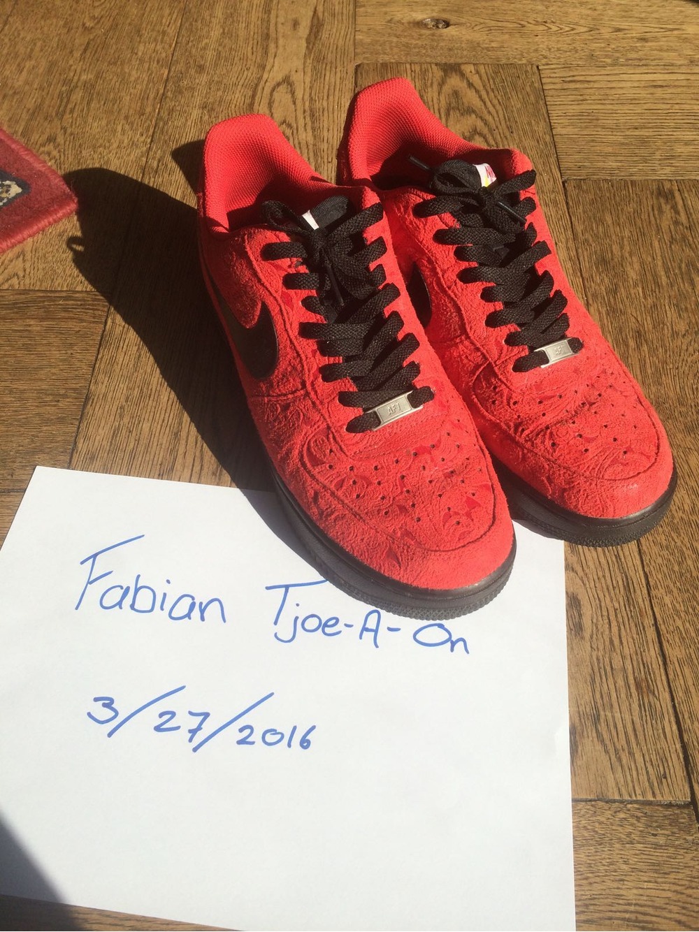 Buy Online air force 1 red black Cheap 