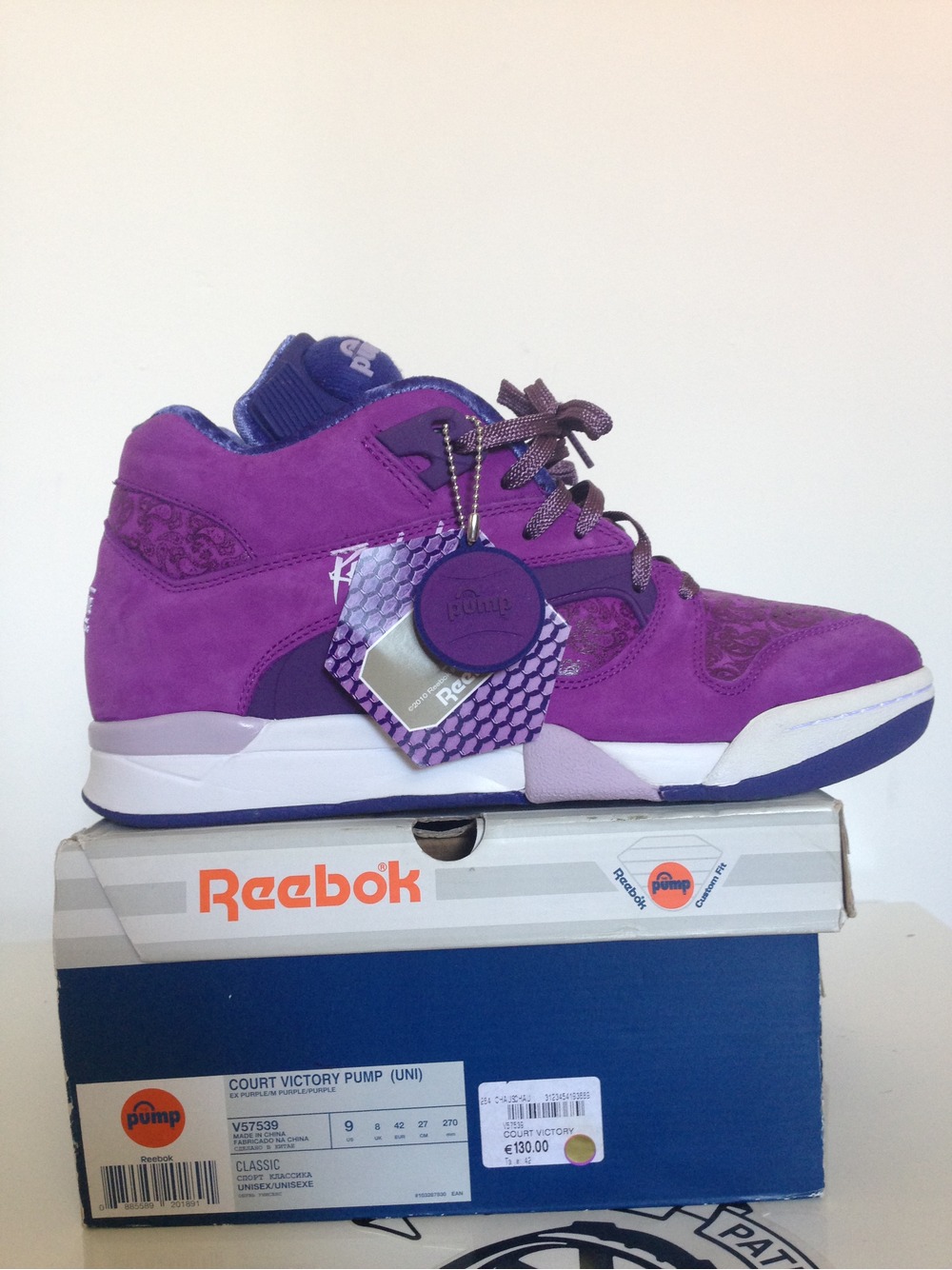 reebok pumps violet