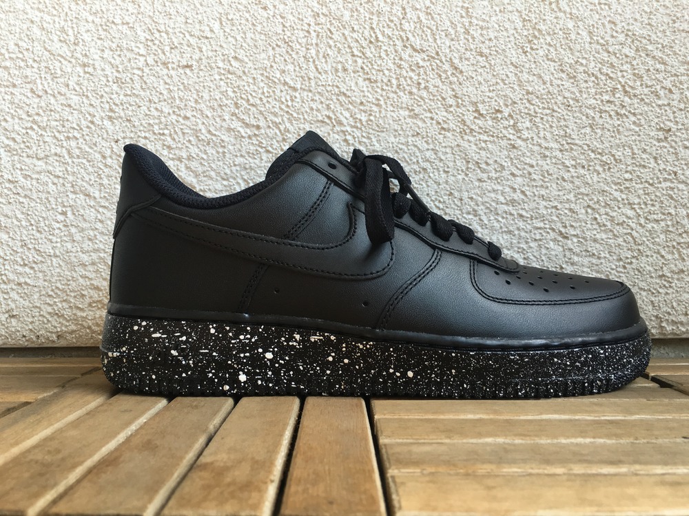 size 4 black air force 1