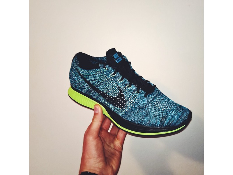 Nike Flyknit Racer Blue Lagoon Nike Flyknit Racer Blue Lagoon