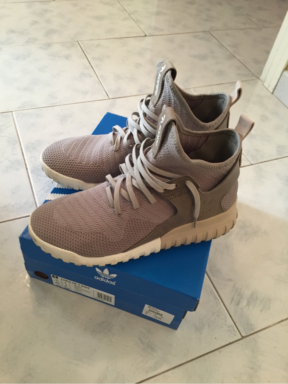 Men's Tubular X Prime Knit Athletic Running Sneaker Shiekh Shoes