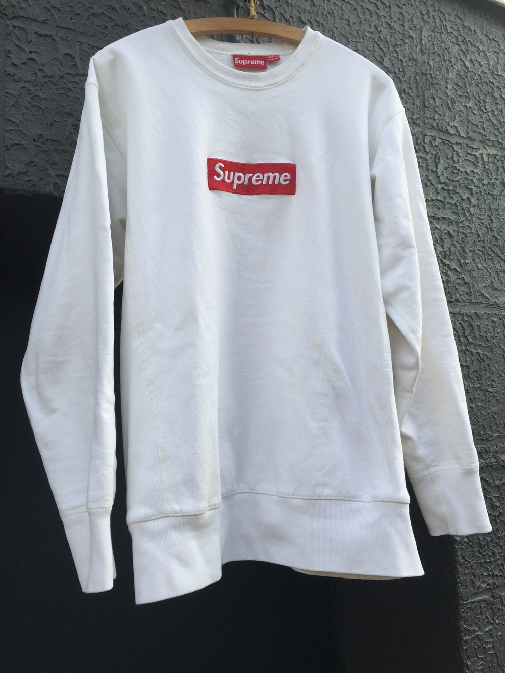 Supreme Box Logo Crewneck White (#267324) from Sneaker Mafia at KLEKT