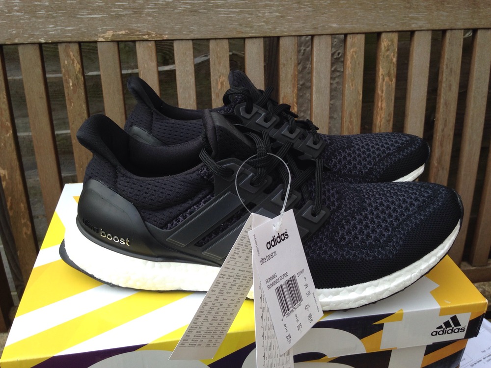 ultra boost black size 9