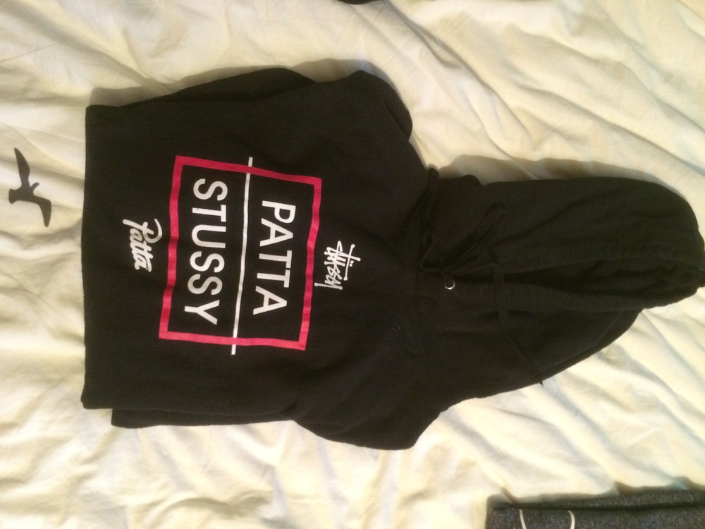 patta stussy hoodie