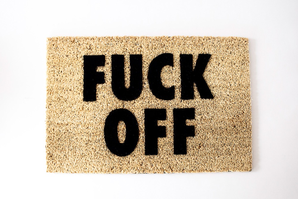 Fuck Off Door Mat