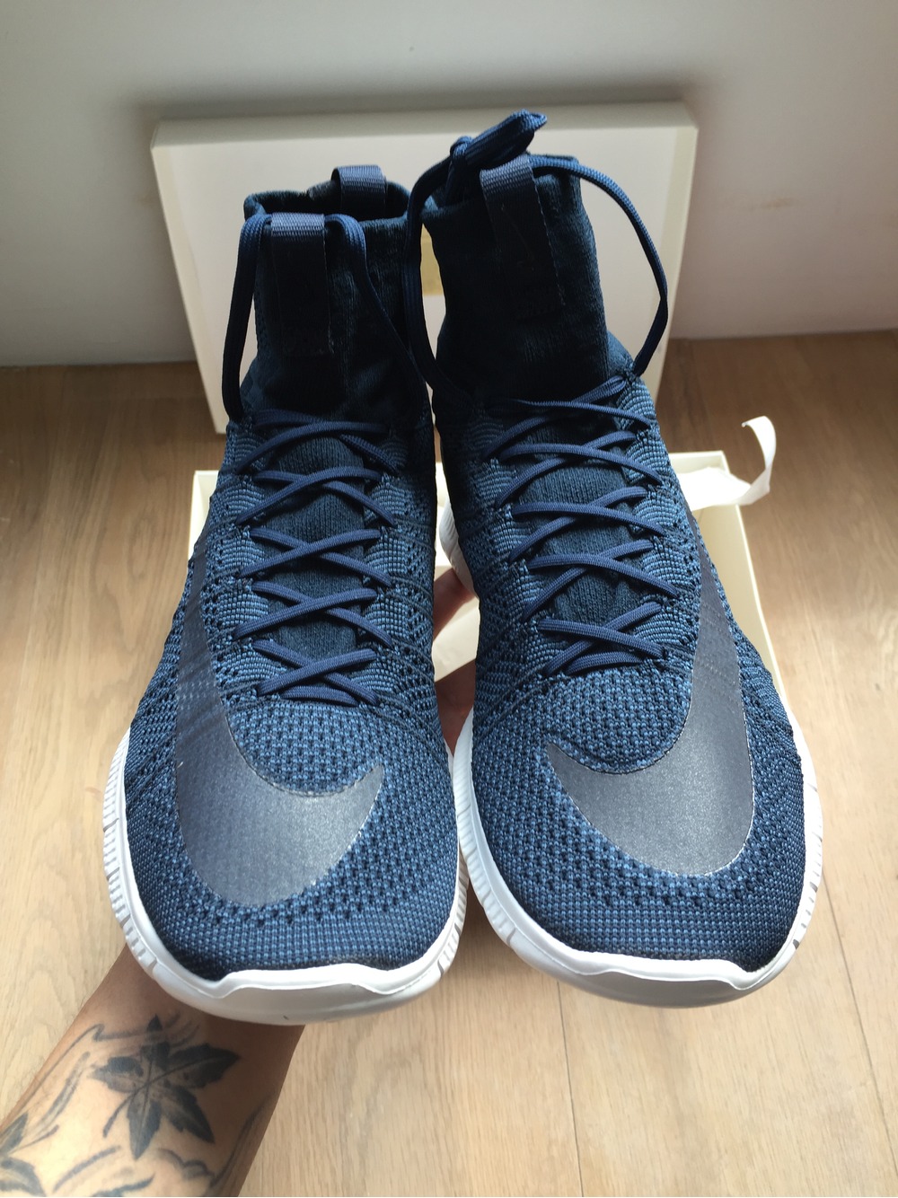 nike free flyknit mercurial sp dark grey