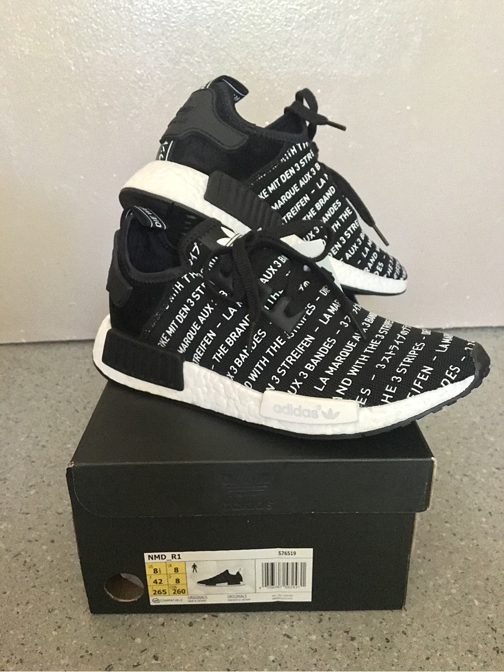 Kaspathar Adidas Nmd Runner Triple Black Beige Skirt Knit Midi