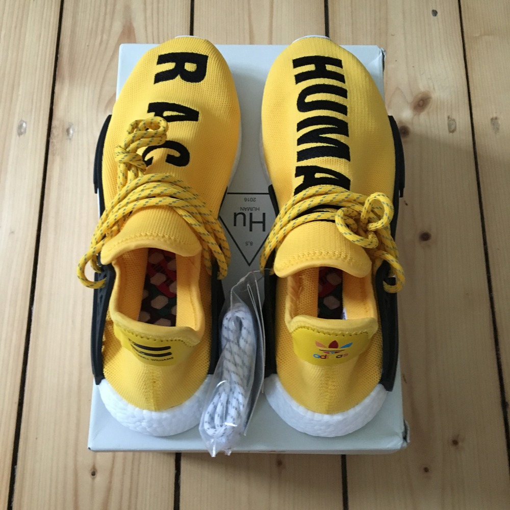 Adidas nmd yellow human race clearance 5e