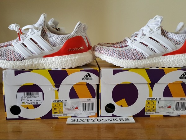 UA Ultra Boost Uncaged Shoes Clear Pixel / Red