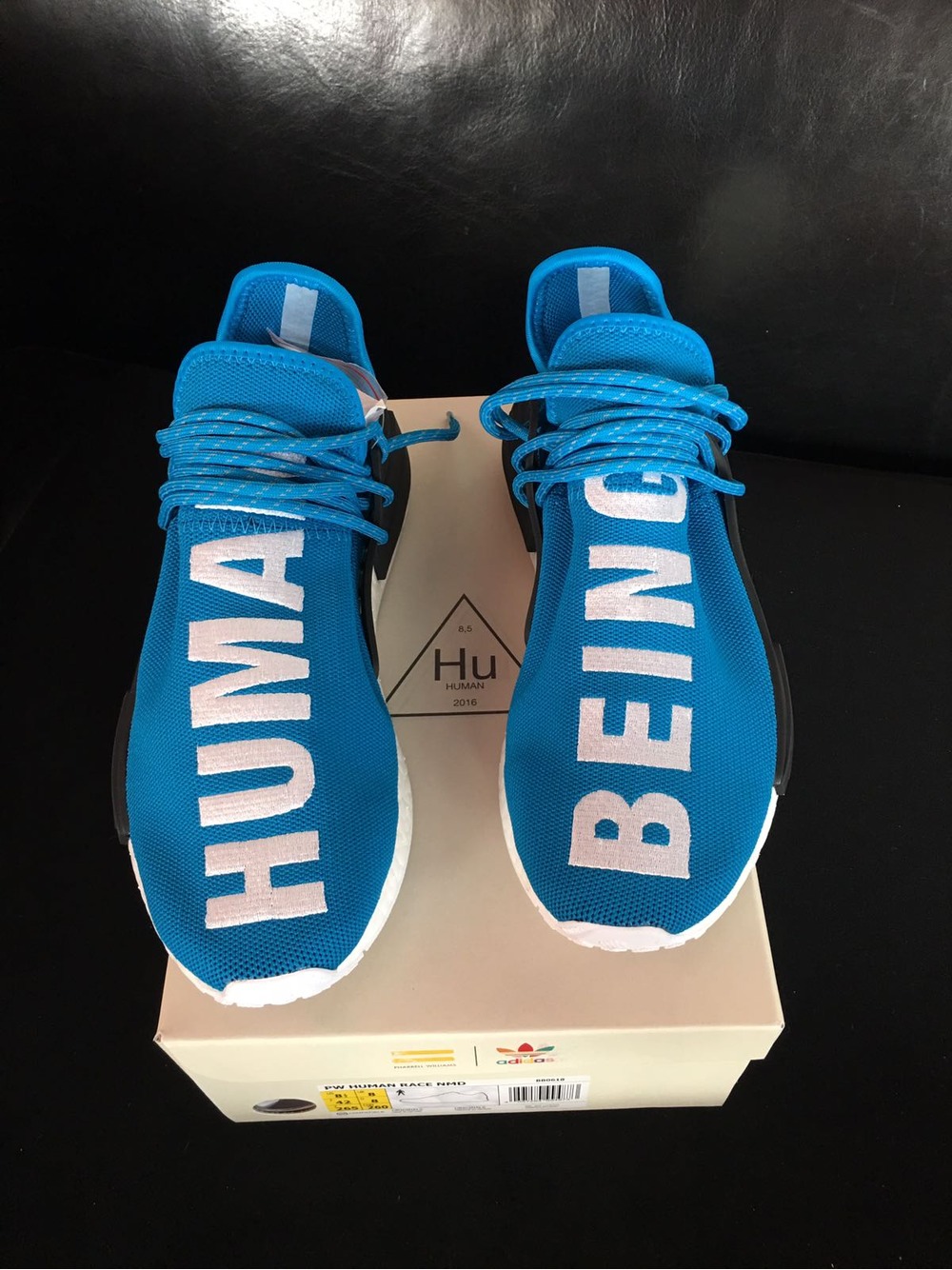 Adidas NMD Human Race Pharell William Black Yellow Laces