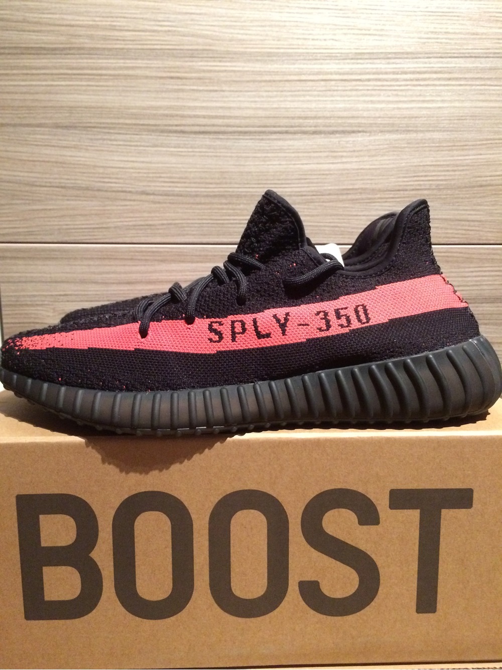 Adidas yeezy boost low 350 v2 sply kanye west black red BY 9612 new
