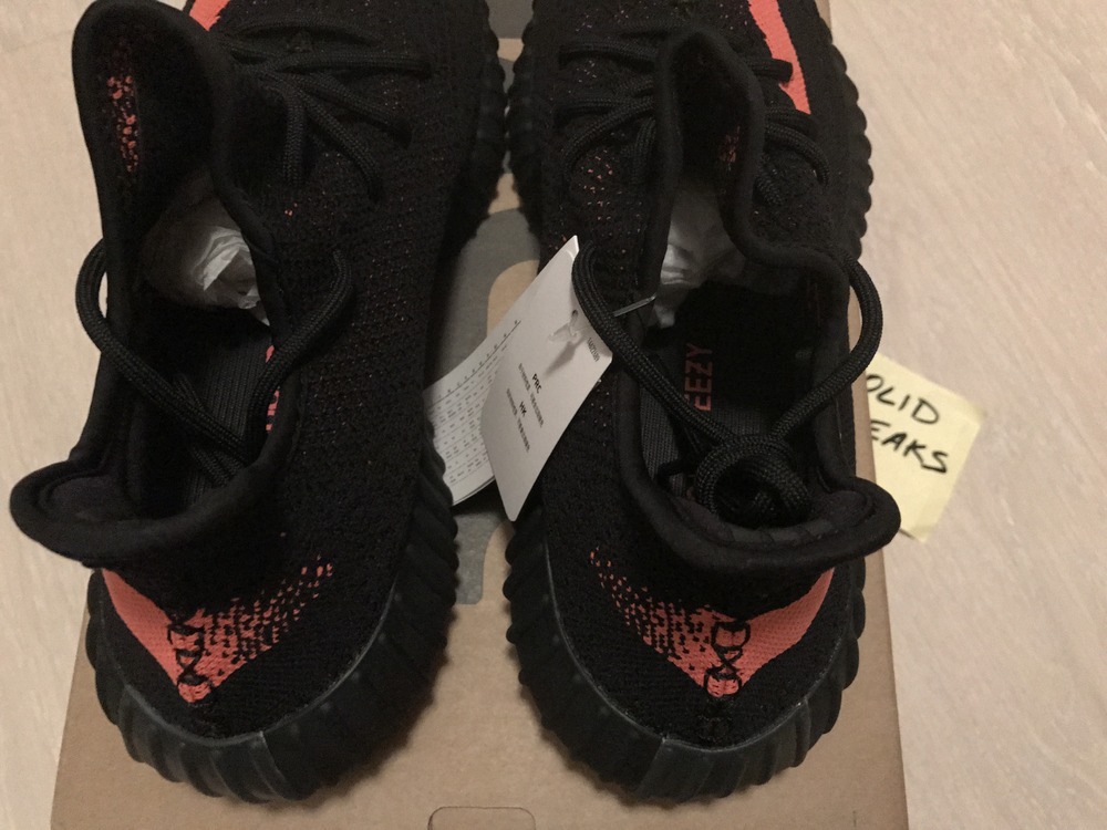 Adidas Yeezy 350 v2 Boost Low SPLY Kanye West Black Red BY 9612