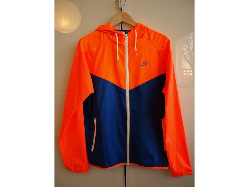 orange and blue nike jacket