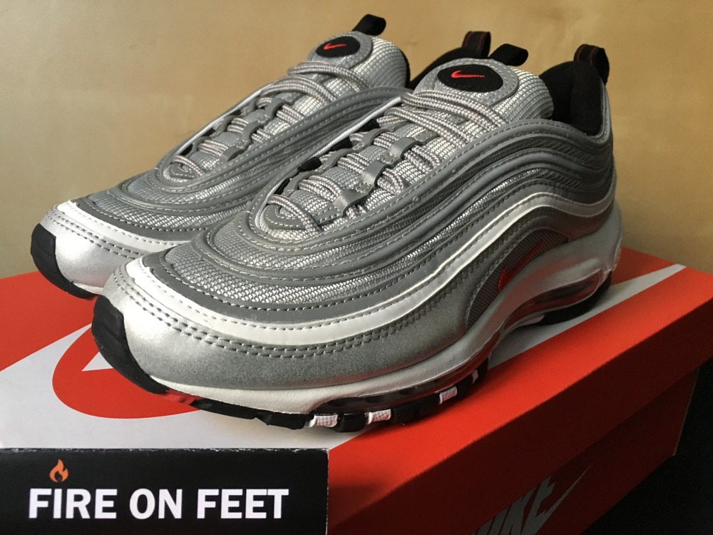 Air max 97 trainers Nike Grey size 38 EU in Suede 8043528