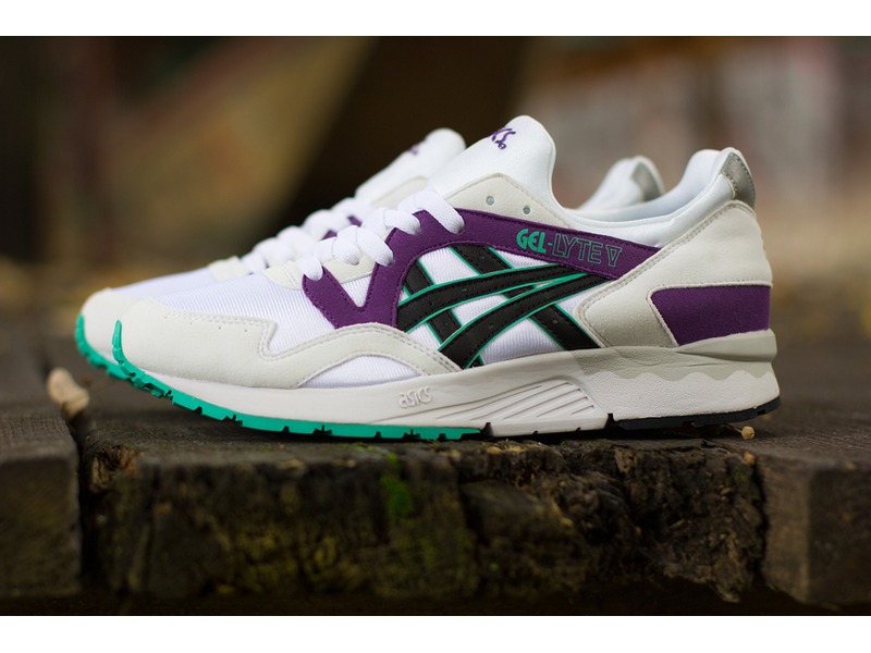 asics gel lyte 5 white purple asics gel lyte 5 white purple