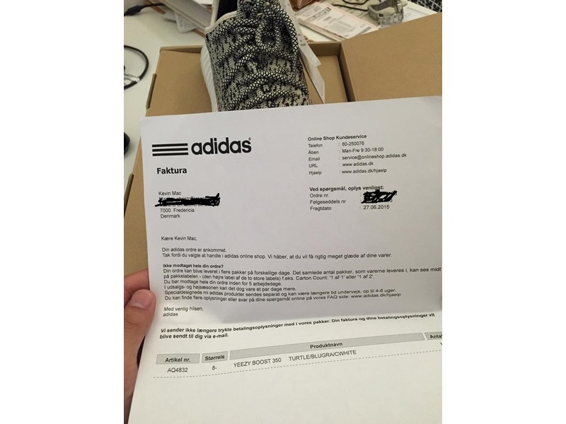 adidas yeezy receipt