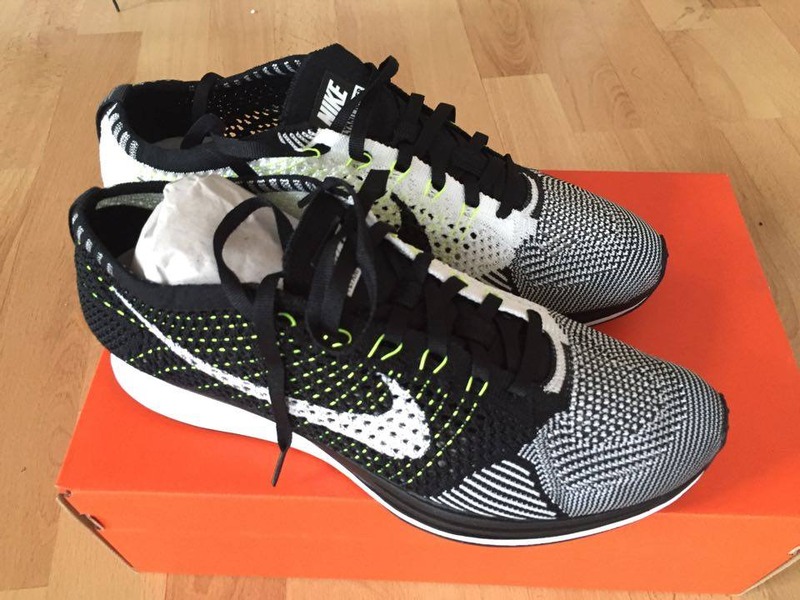 nike flyknit racer orca volt