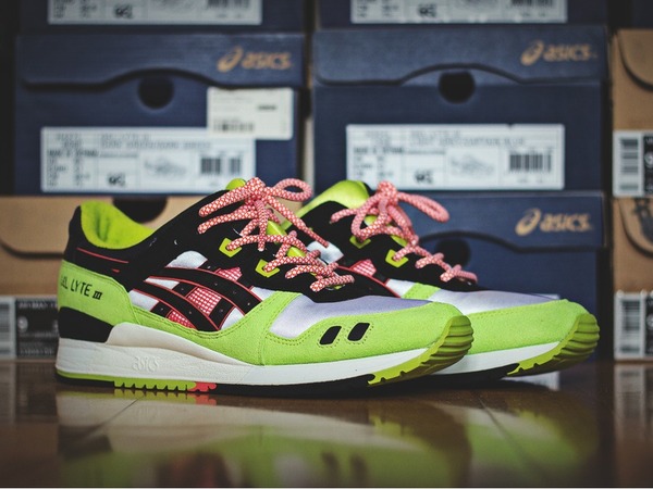 asics gel lyte iii neon kithstrike asics gel lyte iii neon kithstrike