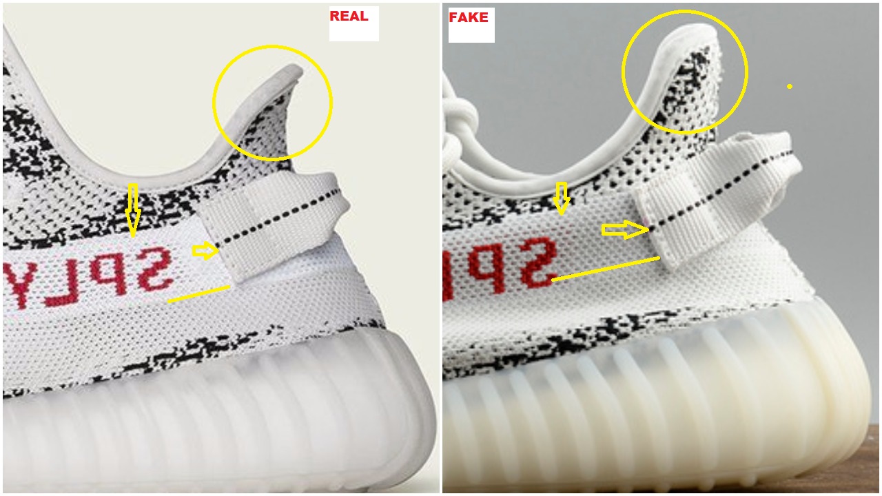 Adidas yeezy zebra outlet fake